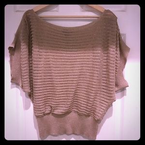 Bebe Woman’s Sparkly Gold Top